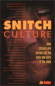 Cover of: Snitch Culture by Jim Redden