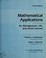 Cover of: Mathematical applications for management, life, and social sciences