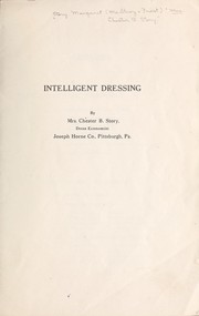 Cover of: Intelligent dressing | Margaret Story