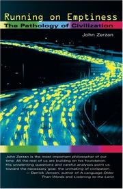 Cover of: Running on Emptiness by John Zerzan
