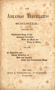 Cover of: The Arkansas traveller's songster by 