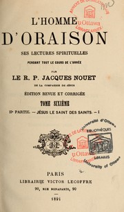 Cover of: L'homme d'oraison by Jacques Nouet