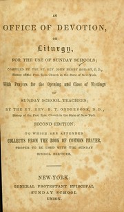 Cover of: An office of devotion, or, Liturgy for the use of Sunday Schools ...