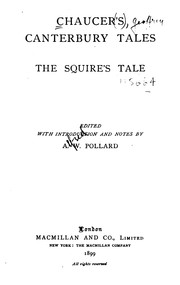 Cover of: The Squire's Tale by Geoffrey Chaucer, Alfred William Pollard