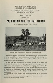 Cover of: Pasteurizing milk for calf feeding