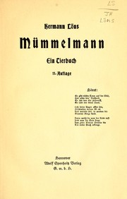 Cover of: Mümmelmann by Hermann Löns