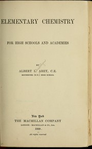 Cover of: Elementary chemistry, for high school and academies