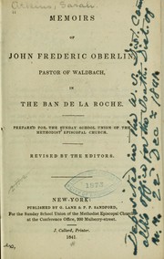 Memoirs of John Frederic Oberlin by Sarah Atkins