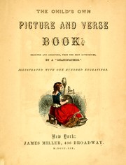 Cover of: The child's own picture and verse book