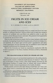 Cover of: Fruits in ice cream and ices