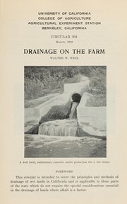 Cover of: Drainage on the farm