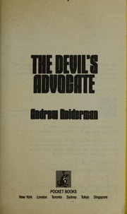 Cover of: The DEVIL'S ADVOCATE