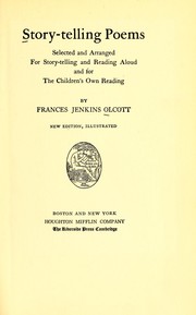 Cover of: Story-telling poems by by Frances Jenkins Olcott.