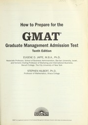 Cover of: How to prepare for the GMAT graduate management admission test