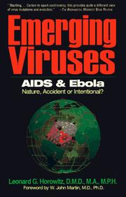 Cover of: Emerging viruses by Leonard G. Horowitz