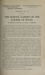 Cover of: The school garden in the course of study | E. B. Babcock