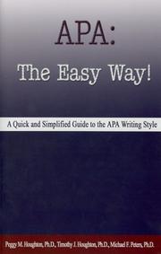 Cover of: APA: The Easy Way!