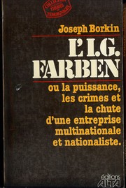 Cover of: The crime and punishment of I. G. Farben: L'I.G. Farben