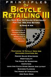 Cover of: Principles of bicycle retailing III: all new strategies for the '90s and beyond