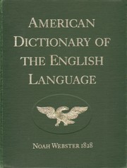 Cover of: Noah Webster's first edition of an American dictionary of the English language by Noah Webster