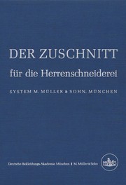 Cover of: Der Zuschnitt für die Herren-Schneiderei