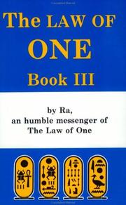 Cover of: The Law of One, Book Three : By Ra an Humble Messenger (Law of One)
