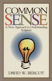 Cover of: Common sense by David W. Bercot