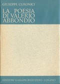 Cover of: La poesia di Valerio Abbondio.