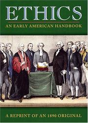 Cover of: Ethics: An Early American Handbook