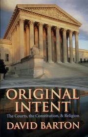 Cover of: Original Intent by David Barton