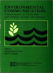 Cover of: Environmental Communication: Considerations in Curriculum and Delivery Systems Development by 