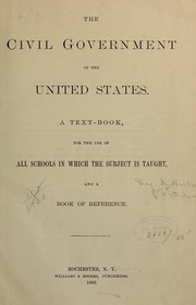 Cover of: The civil government of the United States