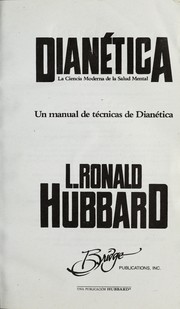 Cover of: Dianética by L. Ron Hubbard