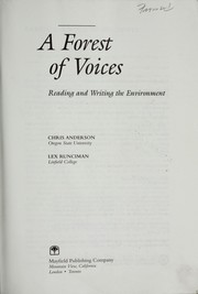 Cover of: A forest of voices: reading and writing the environment