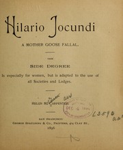 Cover of: Hilario Jocundi: a Mother Goose fallal