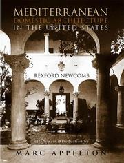 Cover of: Mediterranean Domestic Architecture for the United States by Rexford Newcomb