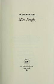 Nice people by Clare Curzon