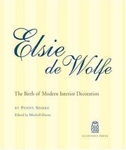 Cover of: Elsie De Wolfe by Penny Sparke, Mitchell Owens, Elsie De Wolfe