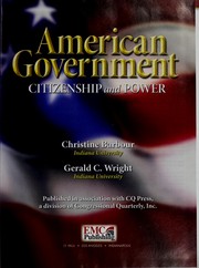 Cover of: American government by Christine Barbour