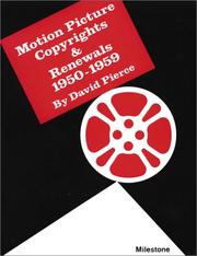 Cover of: Motion picture copyrights & renewals, 1950-1959