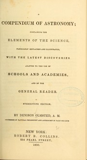 A compendium of astronomy by Denison Olmsted