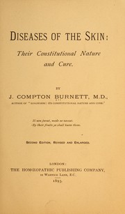 Cover of: Diseases of the skin: their constitutional nature and cure