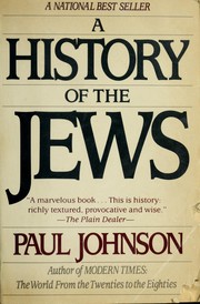 Cover of: A history of the Jews by Paul Bede Johnson