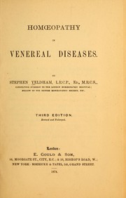 Cover of: Homœopathy in venereal diseases