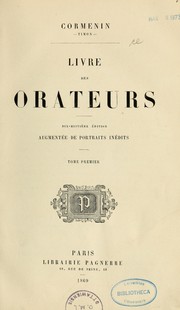 Cover of: Livre des orateurs