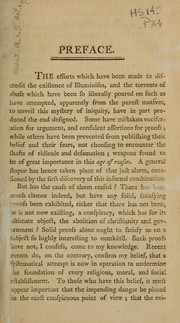 Cover of: Proofs of the real existence, and dangerous tendency, of illuminism: Containing an abstract of the most interesting parts of what Dr. Robison and the Abbe Barruel have published on this subject; with collateral proofs and general observations