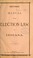 Cover of: Revised manual of the election law of Indiana