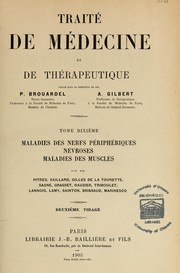 Cover of: Traité de médecine et de thérapeutique