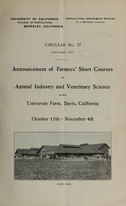Cover of: Announcement of farmers
