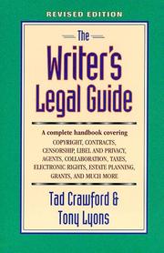 Cover of: The writer's legal guide. by Tad Crawford